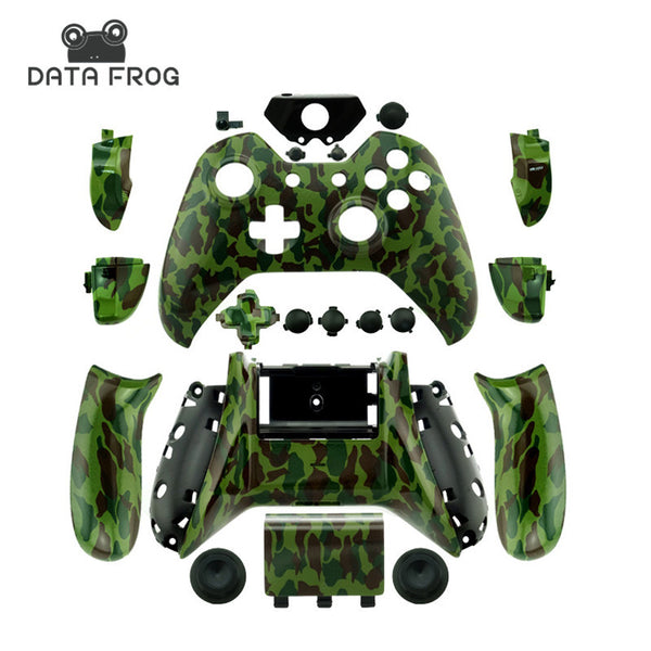 New Arrival Custom Hydro dipped army camo Controller Shell Mod Kit for Microsoft Xbox one 1 controller case With Screw and Tool