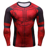 Fun Deadpool 3D Printed T-shirts Men Women Cosplay Costume Display Long Sleeve Compression Shirt Tight Clothing fitness Top Male