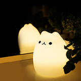 Better 1 pc Night Lights USB Cat LED Children Animal Night Light Silicone Soft Cartoon Baby Nursery Lamp Variable color