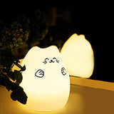 Better 1 pc Night Lights USB Cat LED Children Animal Night Light Silicone Soft Cartoon Baby Nursery Lamp Variable color