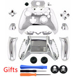 Silvery Plating Full Housing Shell Cover Accessories kit With 3.5 mm headset jack Version +GIFTS for XBOX ONE Controller