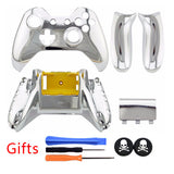 Silvery Plating Full Housing Shell Cover Accessories kit With 3.5 mm headset jack Version +GIFTS for XBOX ONE Controller