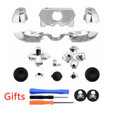 Silvery Plating Full Housing Shell Cover Accessories kit With 3.5 mm headset jack Version +GIFTS for XBOX ONE Controller