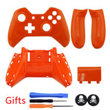 for XBOX ONE Wireless Controller New Orange ABS polishing Custom Full Housing Shell Cover Case With 3.5 mm headset jack Version