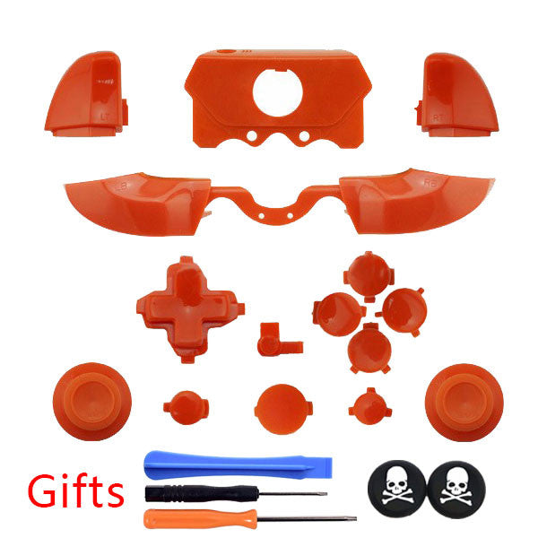 for XBOX ONE Wireless Controller New Orange ABS polishing Custom Full Housing Shell Cover Case With 3.5 mm headset jack Version