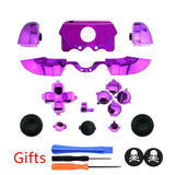 New version Purple Plating Replacement Top Bottom Shell Case With 3.5 mm headsets jack Version for XBOX ONE Wireless Controller