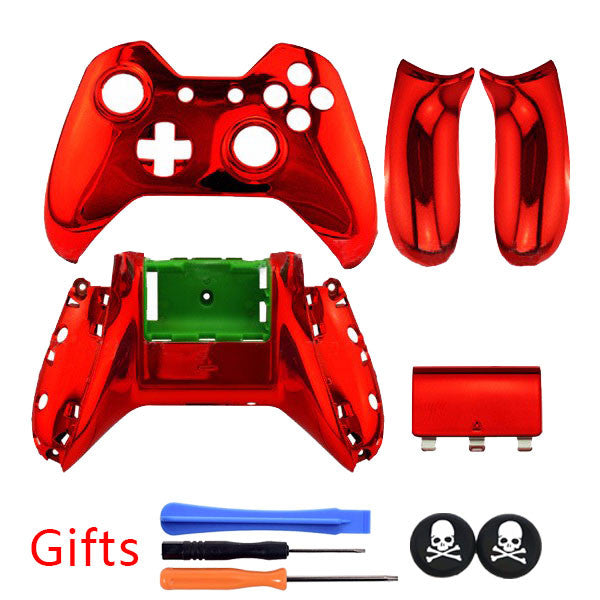 Hot RED New version Chrome Gamepad Shell Housing Case Cover With 3.5 mm headsets jack Version for XBOX ONE Wireless Controller