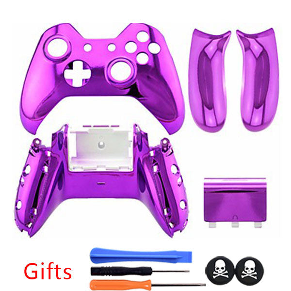 Purple ABS Full Plating Housing Shell Case+Button Kits Without 3.5 mm headsets jack Version for XBOX ONE Wireless Controller