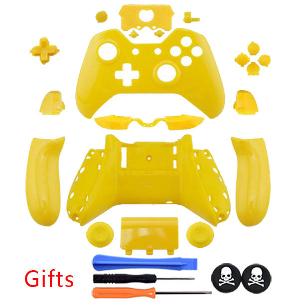 New Version Yellow Gamepad DIY Shell Case Cover With 3.5mm earphone jack +Gift for XBOX ONE Wireless Controller