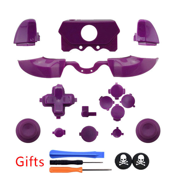 Purple ABS Custom polishing Replacement Full Housing Shell Cover for XBOX ONE Wireless Controller --3.5 mm headset jack Version