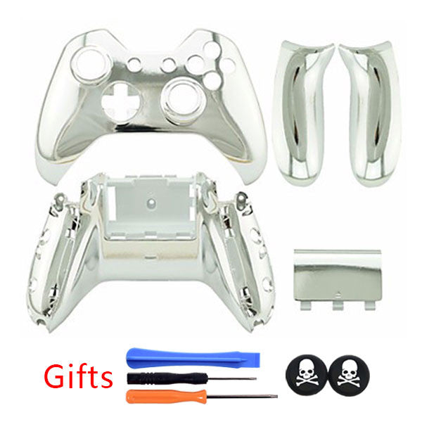 Silvery Old version Plating Chrome Shell Case Cover+Accessories +GIFTS Without 3.5 mm headset jack for XBOX ONE Controller