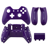 Purple smooth Controller Shell Case Full Top Bottom Shell Button kit Without 3.5 mm headsets jack +GIFTS for XBOX ONE Controller