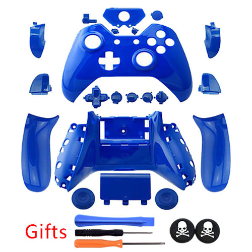 Dark Blue Old Version Plastic Polishing Full Controller Housing Cover Shell Without 3.5 mm headsets jack for XBOX ONE Controller