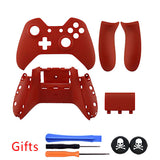 Red Smooth Polishing Full Housing Shell Upper Bottom Shell Button kit Without 3.5 mm headsets jack+gifts for XBOX ONE Controller