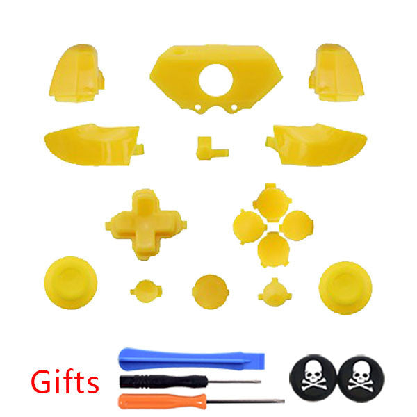 Yellow ABS Polishing Old Version Controller Shell Case Cover Top Bottom Shell Button kit +GIFTS for XBOX ONE Controller