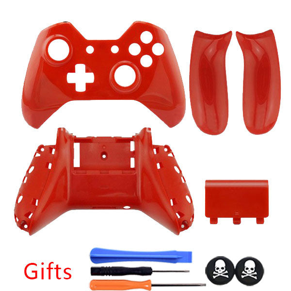 RED ABS polishing Full Gamepad Housing Shell Case Cover With 3.5 mm headset jack Version + GIFT for XBOX ONE Wireless Controller