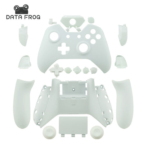 For Microsoft Xbox One Cases Custom Matte White Replacement Housing Shell With Buttons For Wireless Controllers Gaming Gamepad