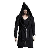 2016 Autumn Winter Fashion New Black Cloak Hooded Male Streetwear Hip Hop Long Hoodie Clothing Men Outerwear Kanye sweatwear